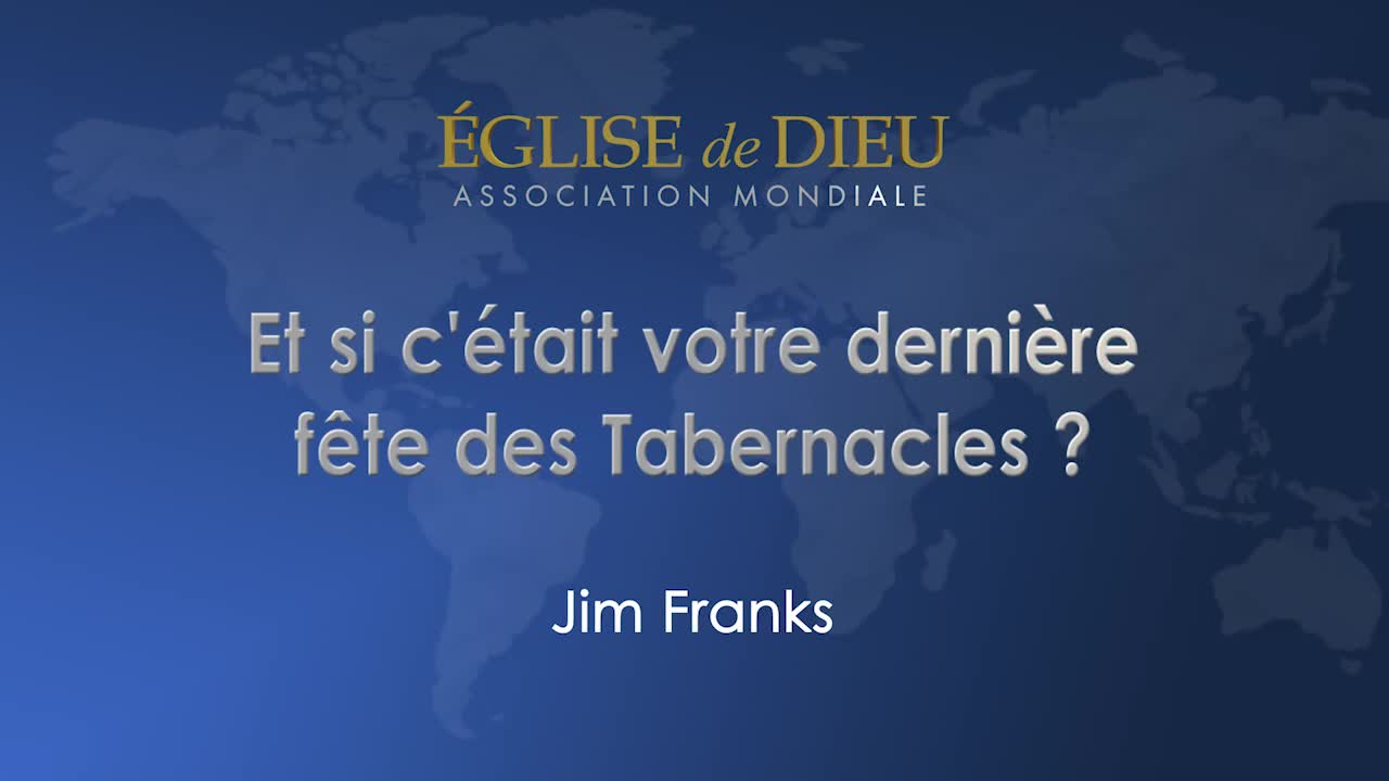 Et si c'était votre dernière fête des Tabernacles ?